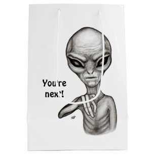 Sac Cadeau Moyen Mauvais Alien, Tu es le prochain !