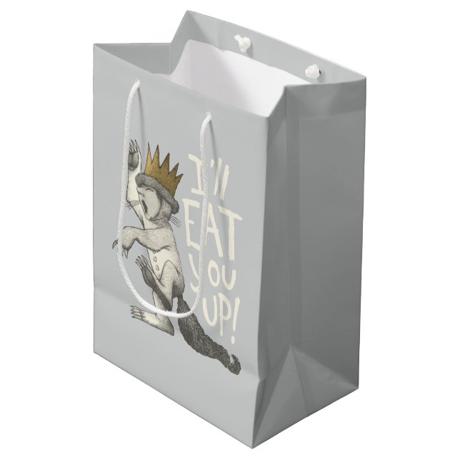 Sac Cadeau Moyen Max. | Je Te Mangerai ! (Devant Angle)