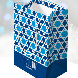 Sac Cadeau Moyen Mazel Tov ou Étoile de voeux personnalisée de Davi