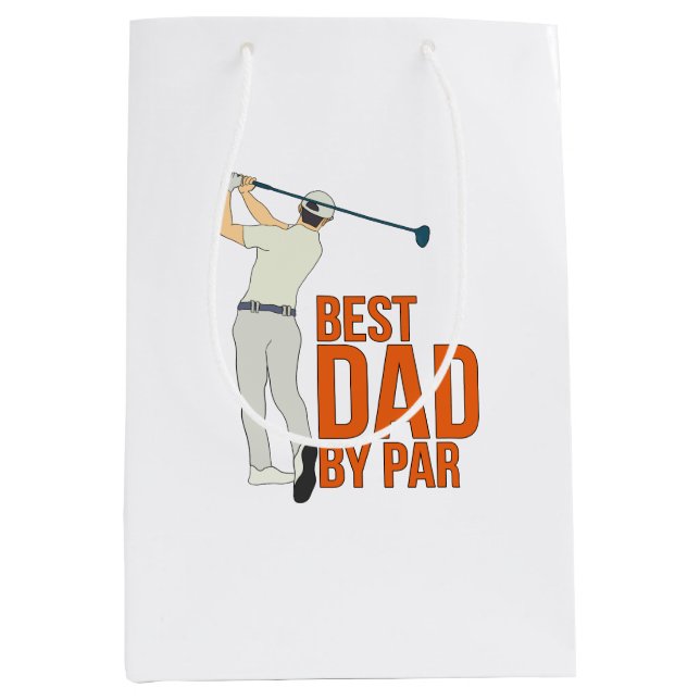 Sac Cadeau Moyen Meilleur papa par rapport (Devant)