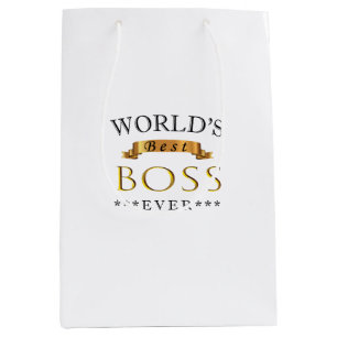 Sac Cadeau Moyen Meilleur patron du monde