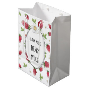 Sac Cadeau Moyen Merci Berry Beaucoup de fraise