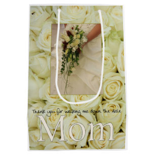 Sac Cadeau Moyen Mercis de maman de la marche j'en bas du bas-côté