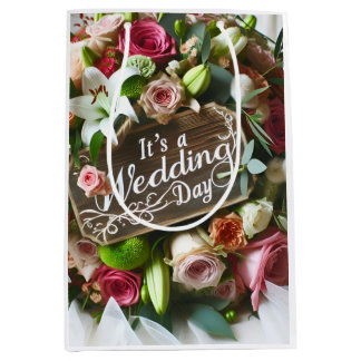 Sac Cadeau Moyen Mercredi, bouquet cérémonial, par Natasha Us
