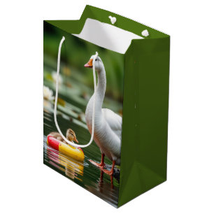 Sac Cadeau Moyen Mère Oie Avec Bébé Gosling