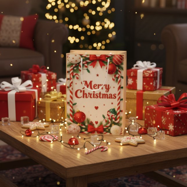 Sac Cadeau Moyen Merry Christmas Gift Bag (Créateur téléchargé)