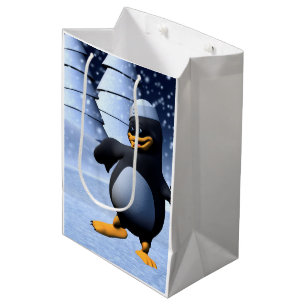 Sac Cadeau Moyen Mignon pingouin marin d'hiver Art de vacances enne