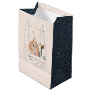 Sac Cadeau Moyen Mignonne Petite Maillot Mermaid Baby shower fille