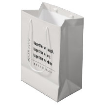 Minimal moderne simple ensemble Bridesmaid Cadeau