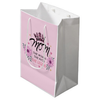 Sac Cadeau Moyen Mom The Legend Mother's Day Gift