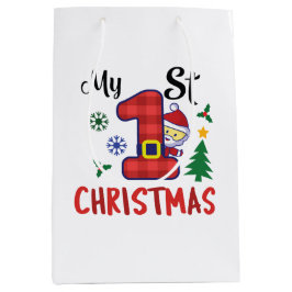 Sac Cadeau Moyen Mon premier Noël