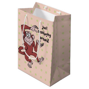 Sac Cadeau Moyen Monkee autour
