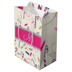Sac Cadeau Moyen Monogramme sucre de canne