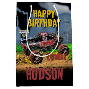 Sac Cadeau Moyen Monster Jam - Anniversaire Zombie