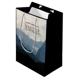 Sac Cadeau Moyen Montagnes alpines pittoresques Nature Photo Annive