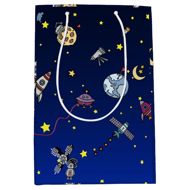 Sac Cadeau Moyen Moon Adventure (Devant)