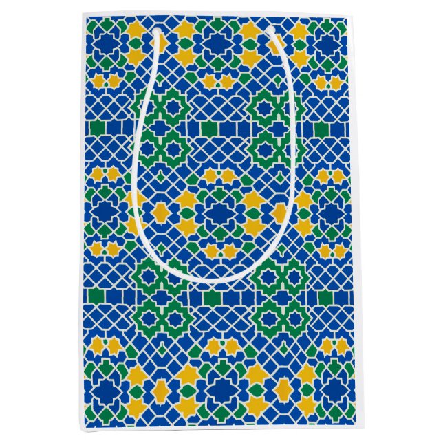 Sac Cadeau Moyen morocan zelij (Devant)