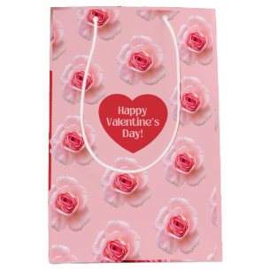 Sac Cadeau Moyen Motif Bonne Saint Valentin 2024 Arrière - plan