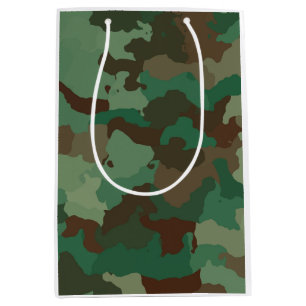 Sac Cadeau Moyen Motif de camouflage militaire (Forces armées)