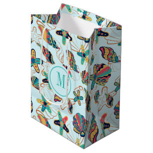Sac Cadeau Moyen Motif de coquillages colorés