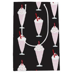 Sac Cadeau Moyen motif de Diner Milkshakes dans les années 1950