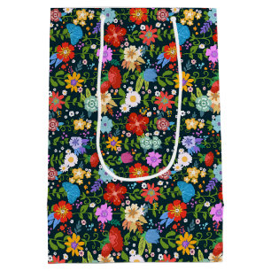 Sac Cadeau Moyen Motif de fleurs sans soudure Ditsy-13554