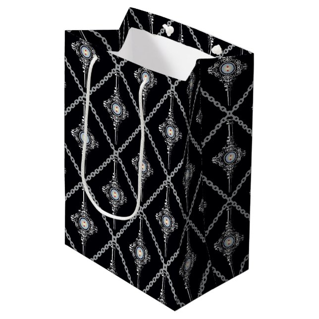 Sac Cadeau Moyen Motif de la Troie sanguine (Devant Angle)