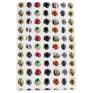 Sac Cadeau Moyen Motif de masque effrayant cool