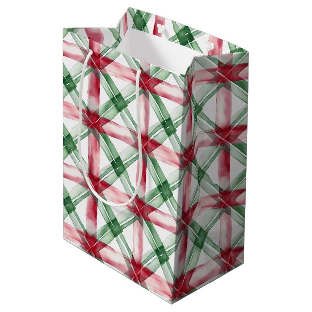 Sac Cadeau Moyen Motif de Noël (Dos Angle)