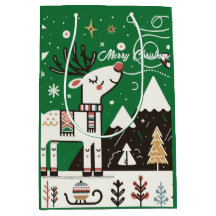 Motif de renne nordique drôle