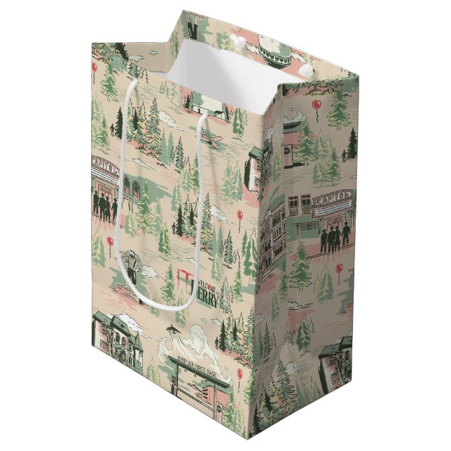 Sac Cadeau Moyen Motif des emplacements de derry (Devant Angle)