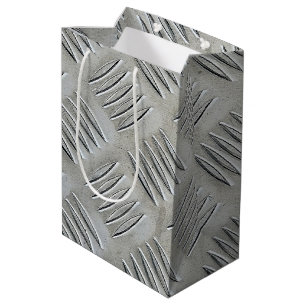 Sac Cadeau Moyen Motif diamant en aluminium