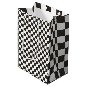 Sac Cadeau Moyen motif d'indicateur À damiers