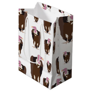 Sac Cadeau Moyen Motif d'oiseaux vautours