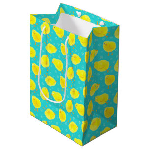 Sac Cadeau Moyen Motif mignon de Pâques