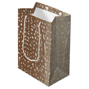 Sac Cadeau Moyen Motif Poster de animal de cerfs de bébé de Spown