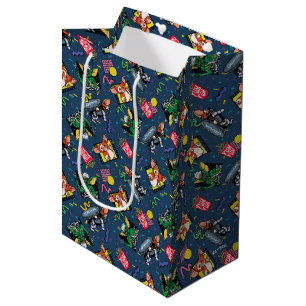 Sac Cadeau Moyen Motif Rétro-onde Gremlins™ 80's