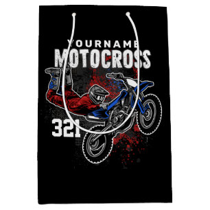 Sac Cadeau Moyen Motocross Motocross Racing FMX Tricks personnalisé