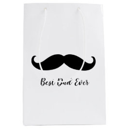Sac Cadeau Moyen Moustache noire et blanche