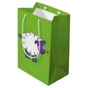 Sac Cadeau Moyen moutons laineux d'asile de fous