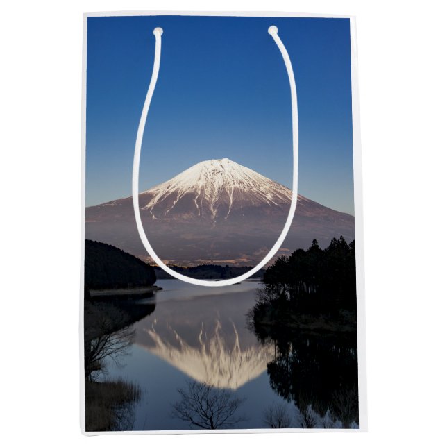 Sac Cadeau Moyen Mt Fuji Lake Reflection (Devant)
