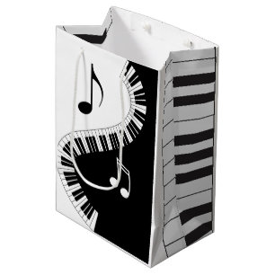 Sac Cadeau Moyen Musiciens créatifs Piano Keys Mariage