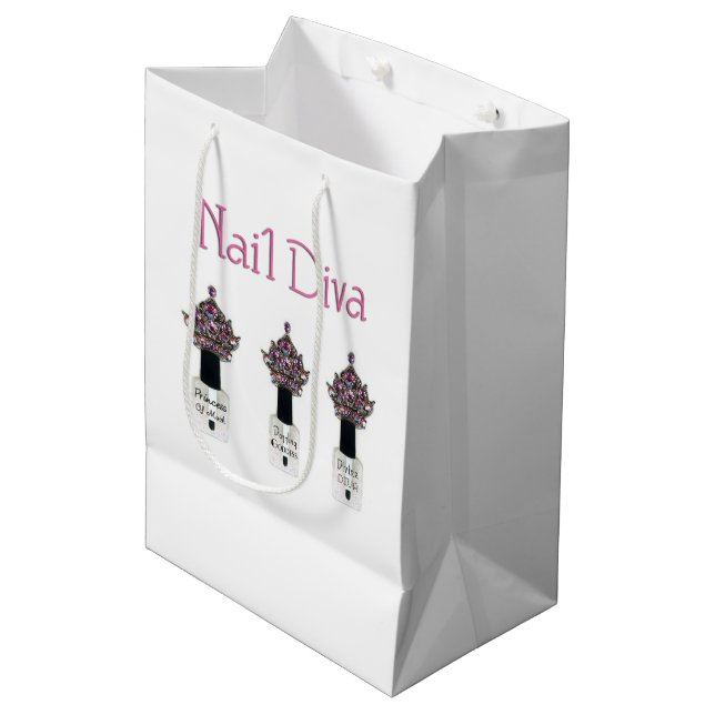 Sac Cadeau Moyen Nail Diva  (Devant Angle)