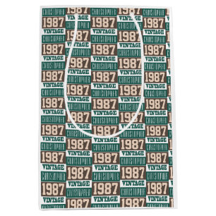 Sac Cadeau Moyen Né en 1987 avec le nom chrétien