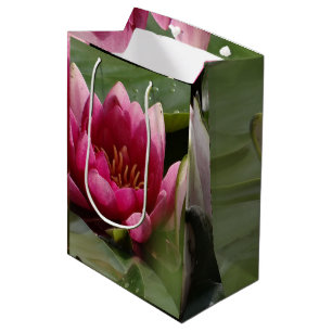 Sac Cadeau Moyen Nénuphar rose