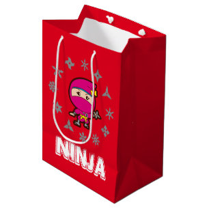 Sac Cadeau Moyen Ninja Fille Noël
