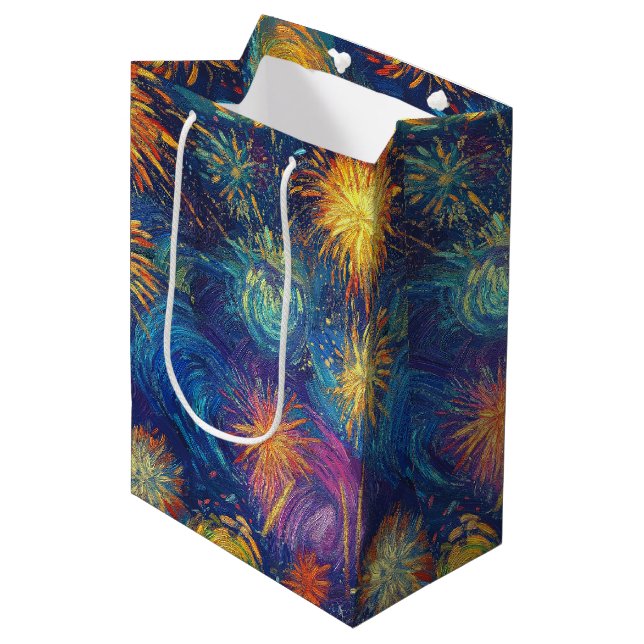 Sac Cadeau Moyen Nocturne (Devant Angle)