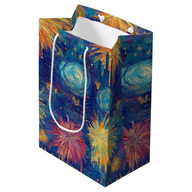 Sac Cadeau Moyen Nocturne (Devant Angle)