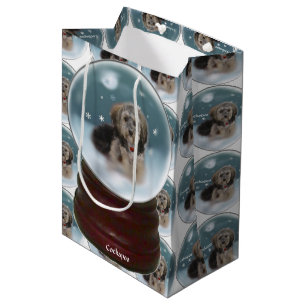 Sac Cadeau Moyen Noël de Cockapoo