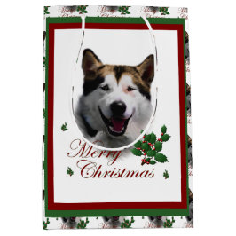 Sac Cadeau Moyen Noël de Malamute en Alaska